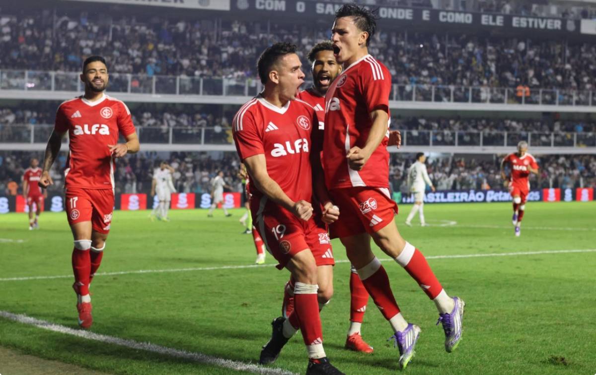 Internacional vence o Santos pelo Brasileirão