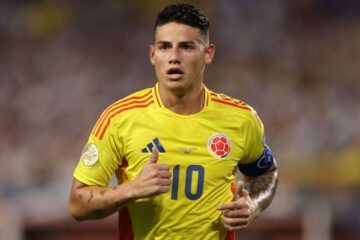 James Rodríguez, meio-campista da Seleção da Colômbia