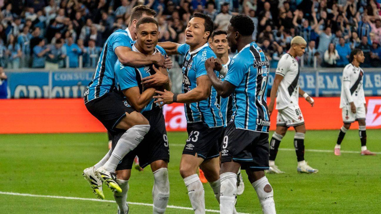 Grêmio vence o Vasco da Gama pelo Brasileirão