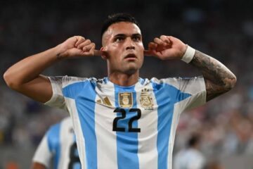 Lautaro Martínez, atacante da Seleção Argentina