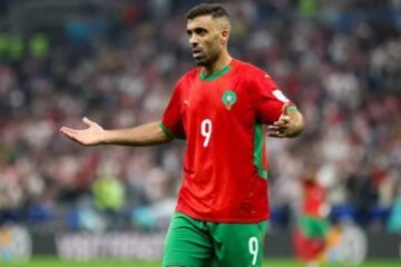 Abderazak Hamdallah, atacante da Seleção do Marrocos