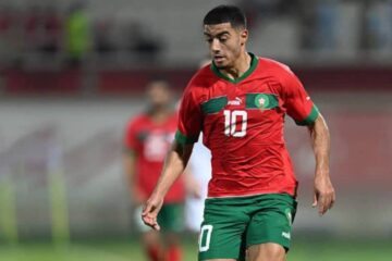 Anass Zaroury, atacante da Seleção do Marrocos