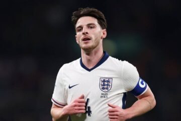 Declan Rice, volante da Seleção da Inglaterra