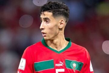 Nayef Aguerd, zagueiro da Seleção do Marrocos