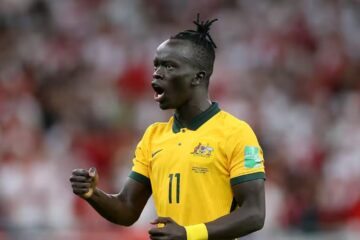 Awer Mabil, atacante da Seleção da Austrália