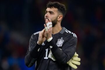 David Raya, goleiro da Seleção da Espanha