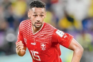 Djibril Sow, volante da Seleção da Suíça